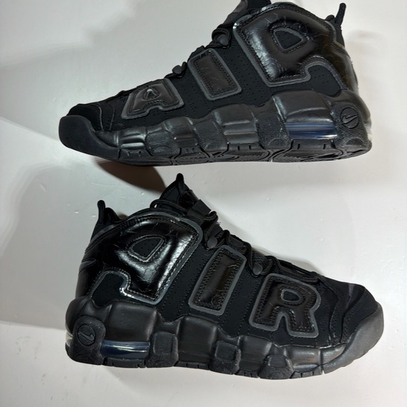 Nike Air More Uptempo Black Anthracite (GS) FV2264-001 Size 7Y/8.5 US B Grade